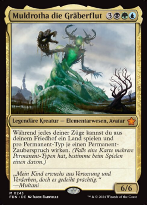 Muldrotha die Gräberflut FDN-243 Mythic Near Mint Deutsch
