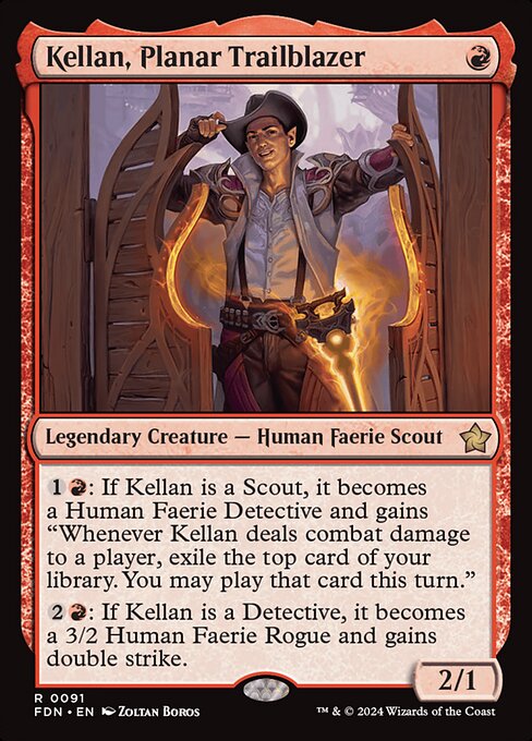 Kellan, Planar Trailblazer FDN-91 Rare Near Mint Englisch Foil
