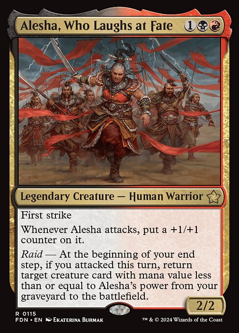 Alesha, Who Laughs at Fate FDN-115 Rare Excellent Englisch Foil