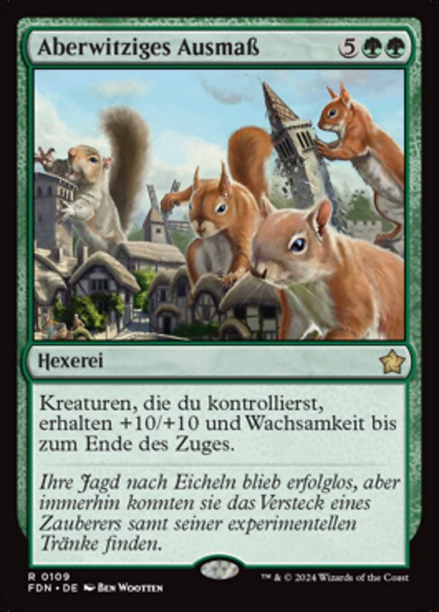 Aberwitziges Ausmaß FDN-109 Rare Excellent Deutsch Foil