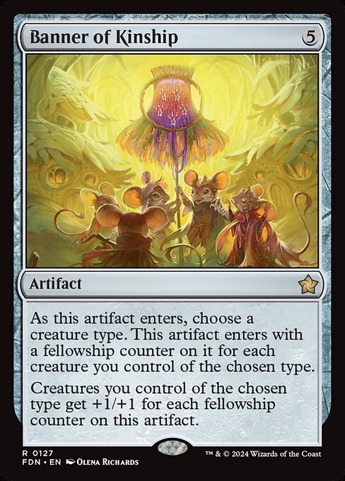 Banner of Kinship FDN-127 Rare Near Mint Englisch Foil