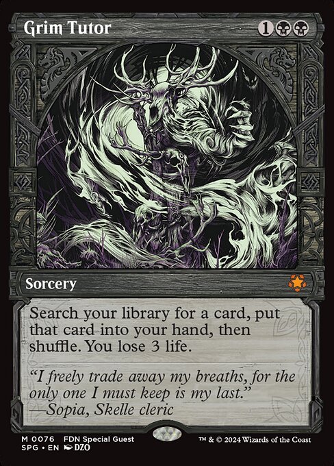 Grim Tutor SPG-76 Mythic Excellent Englisch Foil
