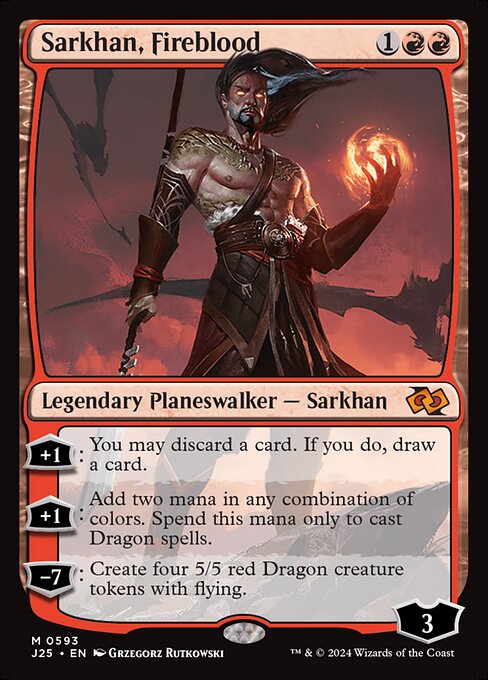Sarkhan, Fireblood J25-593 Mythic Excellent Englisch