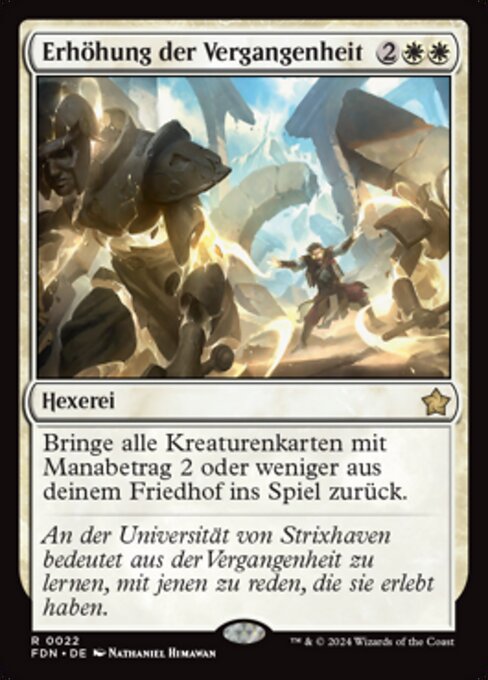 Erhöhung der Vergangenheit FDN-22 Rare Near Mint Deutsch