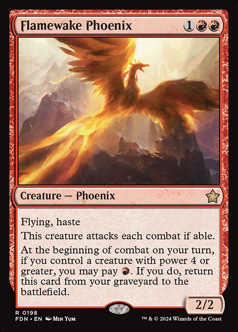 Flamewake Phoenix FDN-198 Rare Near Mint Englisch Foil