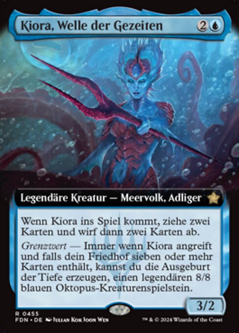 Kiora, Welle der Gezeiten (V.3) XFDN-455 Rare Near Mint Deutsch