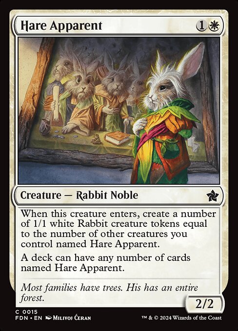 Hare Apparent FDN-15 Common Near Mint Englisch Foil
