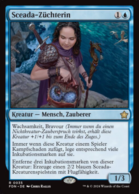 Sceada-Züchterin FDN-35 Rare Near Mint Deutsch Foil