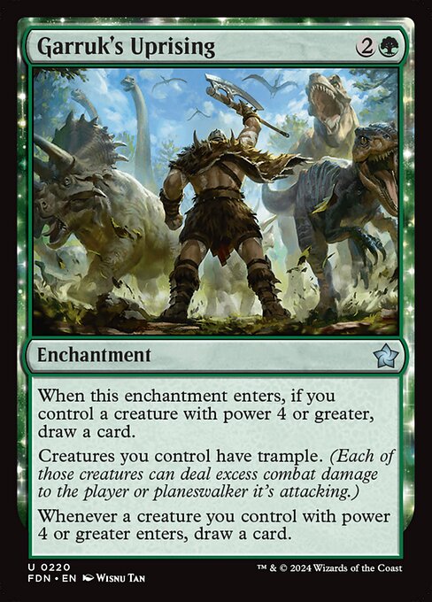 Garruk's Uprising FDN-220 Uncommon Near Mint Englisch