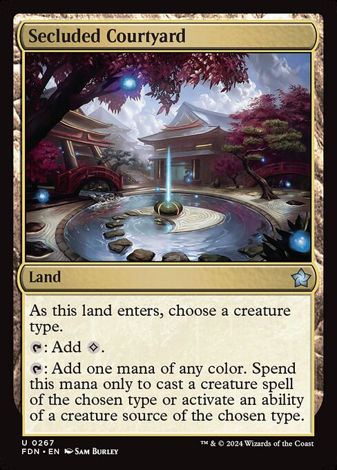 Secluded Courtyard FDN-267 Uncommon Near Mint Englisch Foil