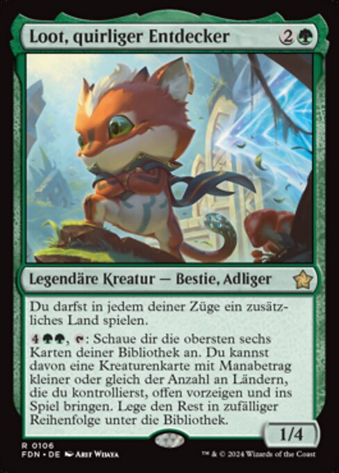Loot, quirliger Entdecker FDN-106 Rare Excellent Deutsch Foil