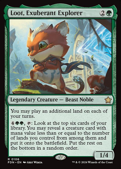 Loot, Exuberant Explorer FDN-106 Rare Near Mint Englisch Foil
