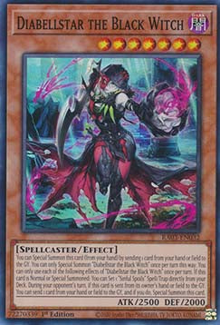 Diabellstar die schwarze Hexe (V.1) RA03-032 Super Rare Near Mint Deutsch 1. Auflage