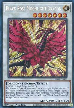 Schwarzer Rosen-Mondlichtdrache (V.3) RA03-038 Secret Rare Near Mint Deutsch 1. Auflage