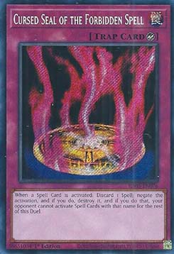 Cursed Seal of the Forbidden Spell (V.3) RA03-EN076 Secret Rare Excellent Englisch 1. Auflage