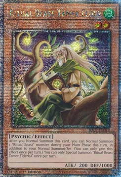 Geistungeheuer-Zähmer Ältester (V.5) RA03-012 Quarter Century Secret Rare Near Mint Deutsch 1. Auflage