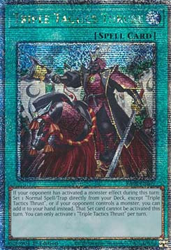 Triple Tactics Thrust (V.5) RA03-EN072 Quarter Century Secret Rare Near Mint Englisch 1. Auflage