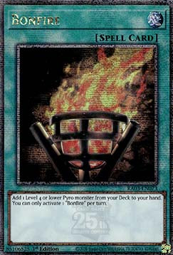 Bonfire (V.5) RA03-EN073 Quarter Century Secret Rare Near Mint Englisch 1. Auflage