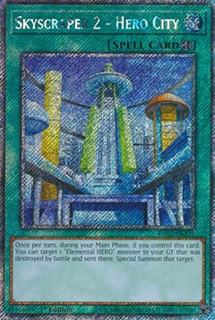 Wolkenkratzer 2 - Heldenstadt (V.1) RA03-175 Platinum Secret Rare Near Mint Deutsch 1. Auflage