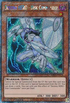 Schicksals-HELD - Disc Commander (V.1) RA03-176 Platinum Secret Rare Near Mint Deutsch 1. Auflage