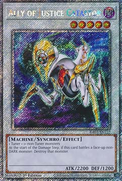 Verbündeter der Gerechtigkeit Catastor (V.1) RA03-222 Platinum Secret Rare Near Mint Deutsch 1. Auflage
