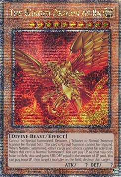 Der geflügelte Drache von Ra (V.2) RA03-137 Quarter Century Secret Rare Near Mint Deutsch 1. Auflage