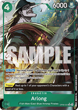 Arlong (OP06-023) (V.3) PRB01 Rare Near Mint Englisch