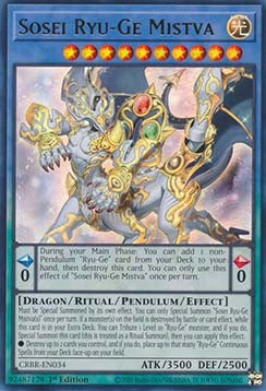 Sosei Ryuge Mistva CRBR-DE034 Ultra Rare Near Mint Deutsch 1. Auflage