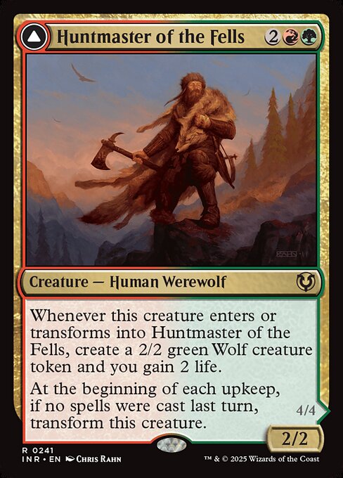 Huntmaster of the Fells / Ravager of the Fells INR-241 Rare Near Mint Englisch Foil