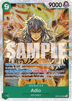 Adio (OP09-023) (V.1) OP09 Super Rare Excellent Englisch