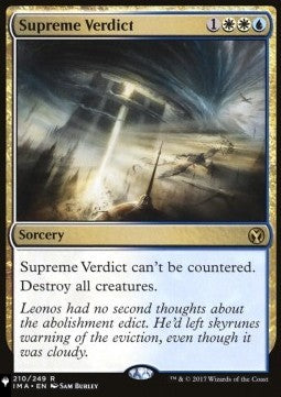 Supreme Verdict SLD20WTW- Rare Near Mint Englisch