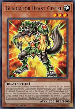 Gladiator Beast Gistel SUDA-017 Super Rare Near Mint Englisch 1. Auflage