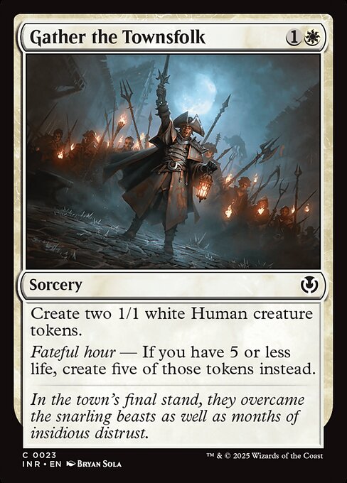 Gather the Townsfolk INR-23 Common Excellent Englisch Foil
