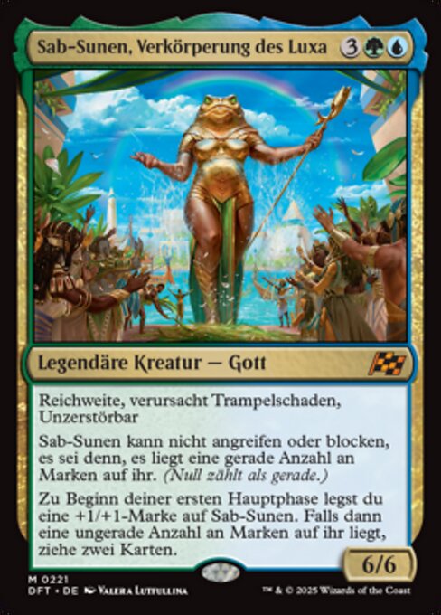 Sab-Sunen, Verkörperung des Luxa DFT-221 Mythic Near Mint Deutsch