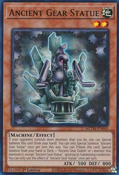 Ancient Gear Statue MZTM-045 Ultra Rare Near Mint Englisch 1. Auflage