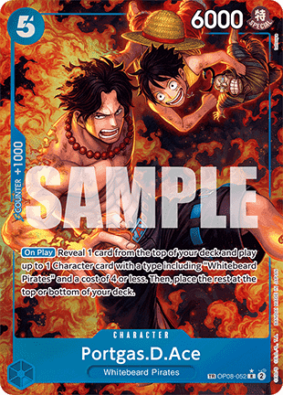 Portgas.D.Ace (OP08-052) OP10 Treasure Rare Excellent Englisch