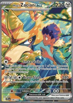 Hops Zacian ex JTG-186 Special Illustration Rare Near Mint Deutsch