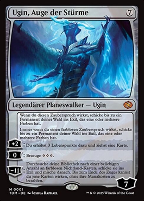 Ugin, Auge der Stürme TDM-1 Mythic Excellent Deutsch Foil