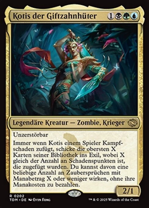 Kotis der Giftzahnhüter TDM-202 Rare Near Mint Deutsch