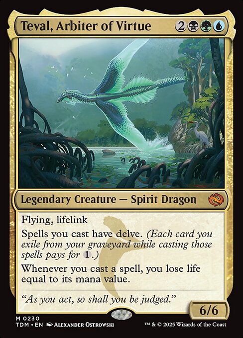 Teval, Arbiter of Virtue TDM-230 Mythic Near Mint Englisch Foil
