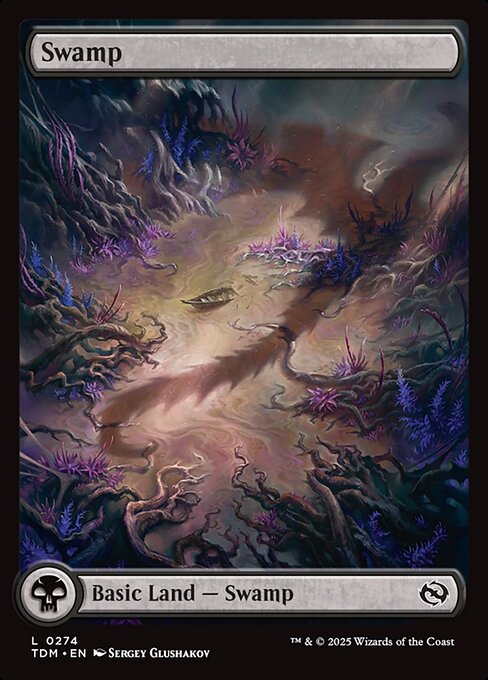 Swamp (V.1) TDM-274 Land Near Mint Englisch Foil