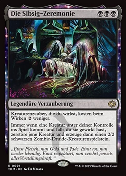 Die Sibsig-Zeremonie TDM-91 Rare Near Mint Deutsch