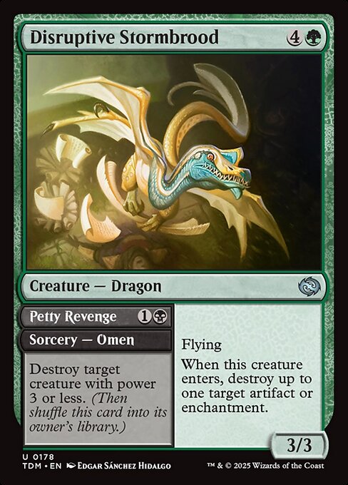 Disruptive Stormbrood // Petty Revenge TDM-178 Uncommon Near Mint Englisch