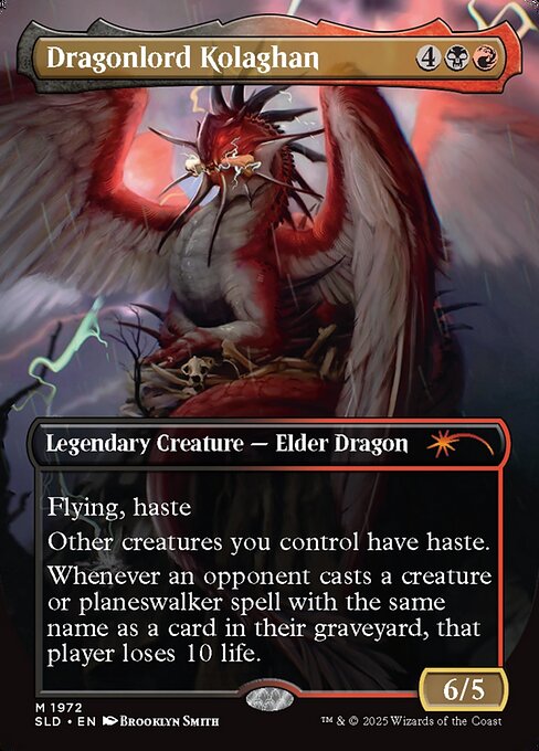 Dragonlord Kolaghan SLDBV-1973 Mythic Excellent Englisch Foil
