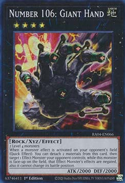 Nummer 106: Riesige Hand (V.1) RA04-066 Super Rare Boosterfrisch Deutsch 1. Auflage