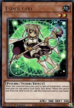 Telepathisches Mädchen (V.2) RA04-006 Ultra Rare Boosterfrisch Deutsch 1. Auflage