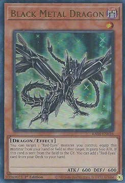 Schwarzer Metalldrache (V.2) RA04-016 Ultra Rare Near Mint Deutsch 1. Auflage