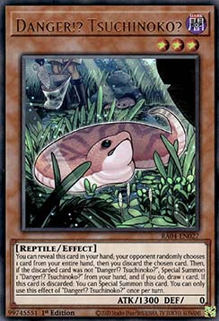 Gefahr!? Tsuchinoko? (V.2) RA04-027 Ultra Rare Boosterfrisch Deutsch 1. Auflage