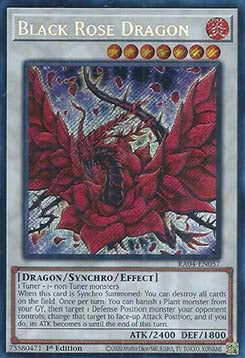 Schwarzer Rosendrache (V.3) RA04-057 Secret Rare Boosterfrisch Deutsch 1. Auflage
