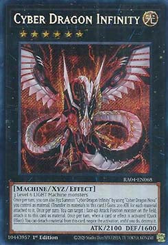 Cyber Drache Unendlichkeit (V.3) RA04-068 Secret Rare Boosterfrisch Deutsch 1. Auflage